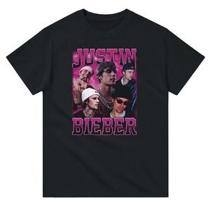 Justin Bieber Varsity Style - Heavyweight Unisex Graphics 90's T-shirt